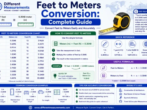 Feet to Meters Conversion: Complete Guide