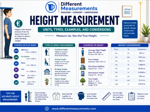 Height Measurement: Units, Types, Examples, and Conversions