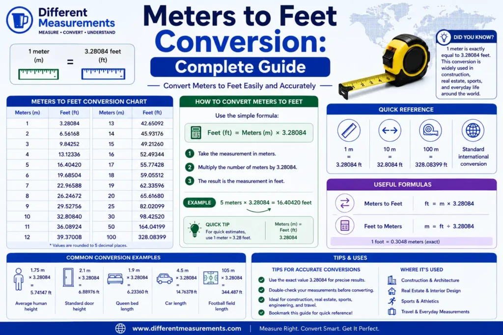 meters-to-feet