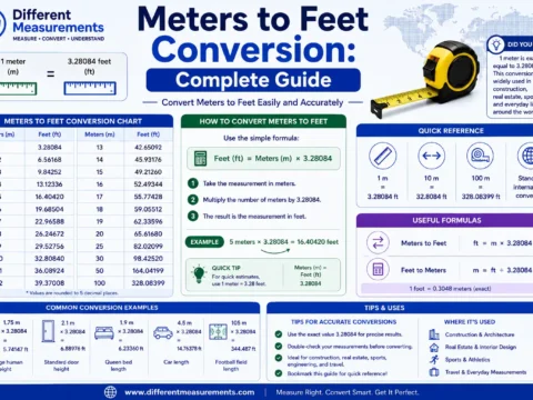 Meters to Feet Conversion: Complete Guide