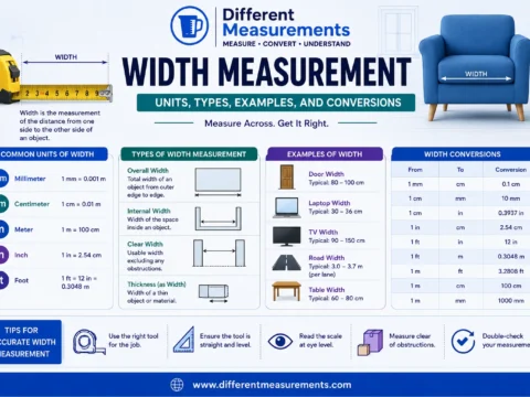 Width Measurement: Units, Types, Examples, and Conversions