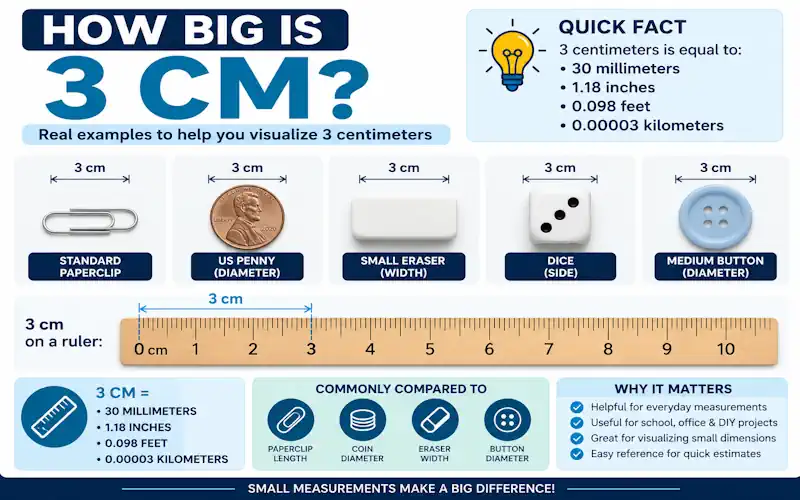 How Big Is 3 cm