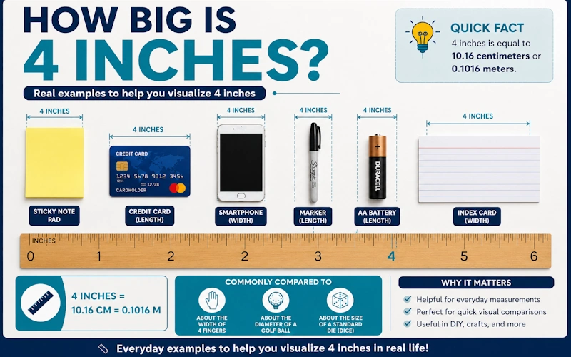 How Big Is 4 Inches