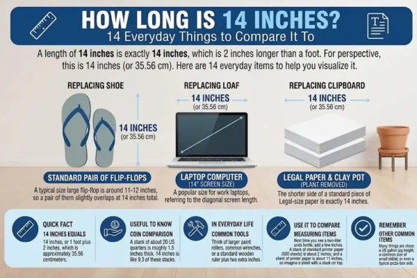 How Long Is 14 Inches? 14 Everyday Things to Compare It To
