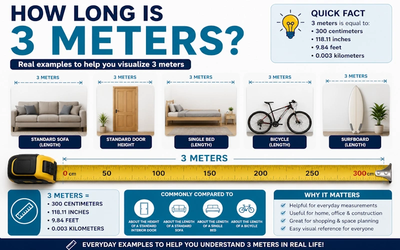 How Long Is 3 Meters