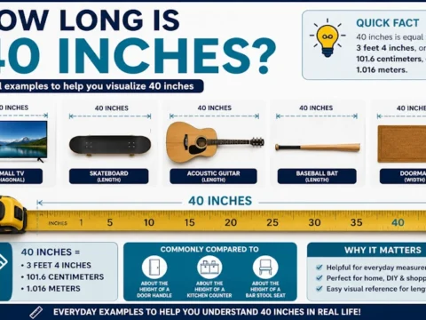 How Long Is 40 Inches? 13 Common Things That Are 40 Inches Long