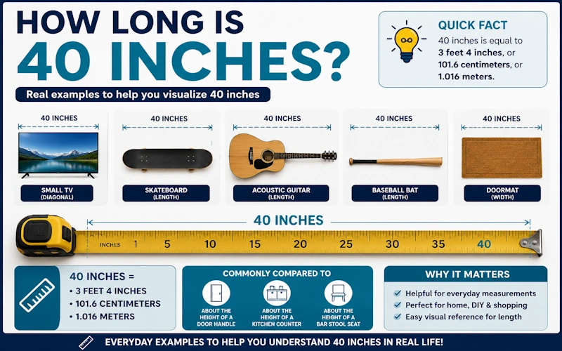 How Long Is 40 Inches