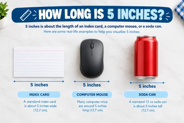 How Long Is 5 Inches? 20 Everyday Objects & Comparisons