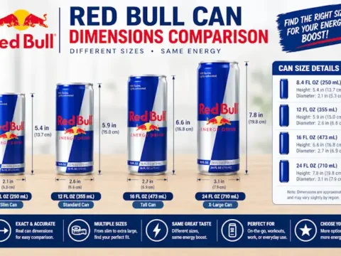 Red Bull Can Dimensions: Size, Height & Full Guide