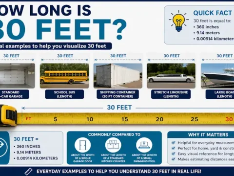 How Long Is 30 Feet? 11 Things That Are Exactly 30 Feet Long