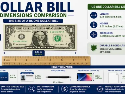 Dollar Bill Dimensions: Size, Length & Width Explained