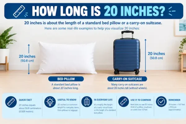 How Long Is 20 Inches? 20 Everyday Objects With Comparisons