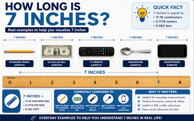 how long is 7 inches