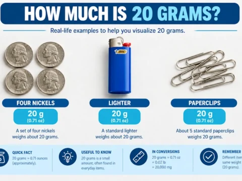 How Much Is 20 Grams? 18 Common Things That Weigh 20g