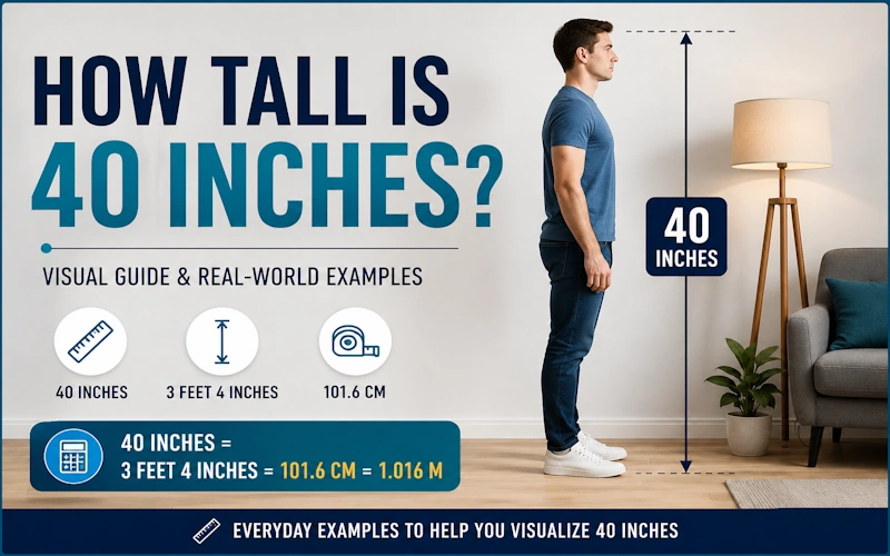 how tall is 40 inches