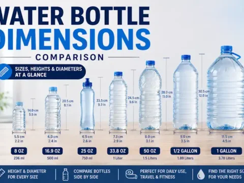 Water Bottle Dimensions: Sizes, Heights & Diameter Guide