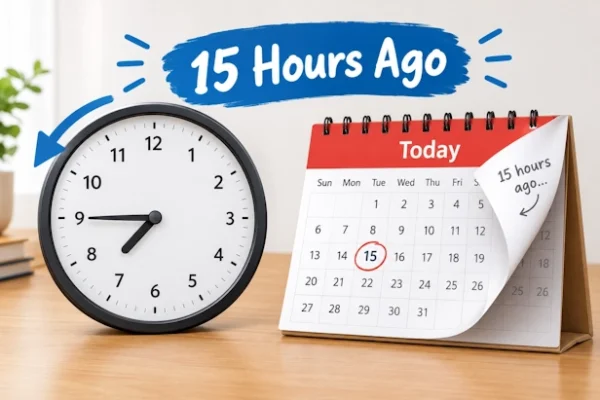 What Time Was It 15 Hours Ago? Live Calculator + Easy Method