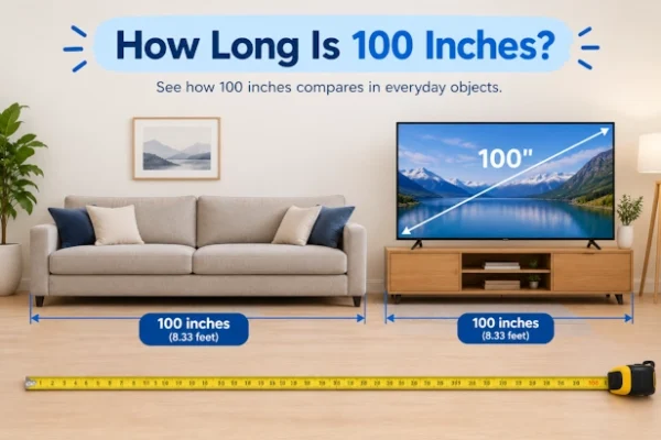 How Long Is 100 Inches? 15 Everyday Things for Easy Comparison